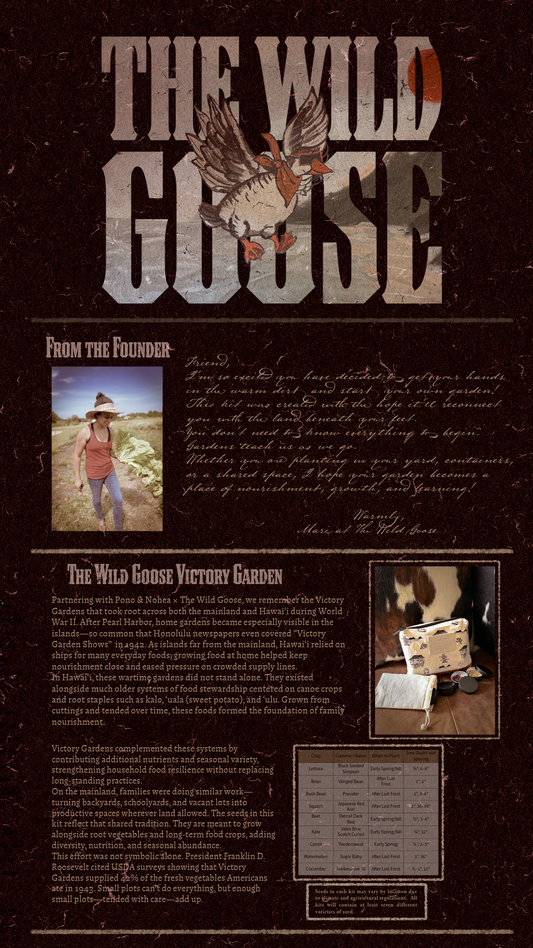 The Wild Goose Victory Garden Kit
